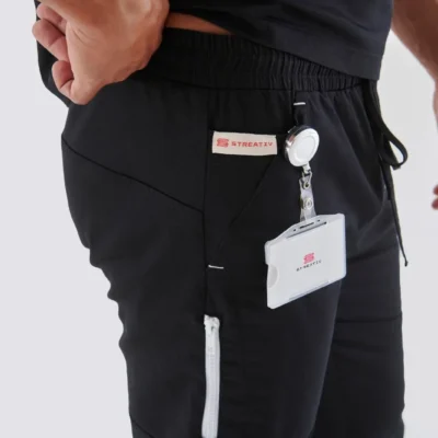 SHELDON Erkek Tıbbi Scrub Alt – Siyah