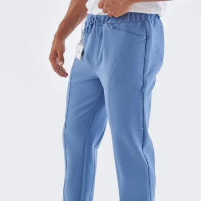 Kalın Kışlık Tıbbi Scrub Pantolonu – Mavi
